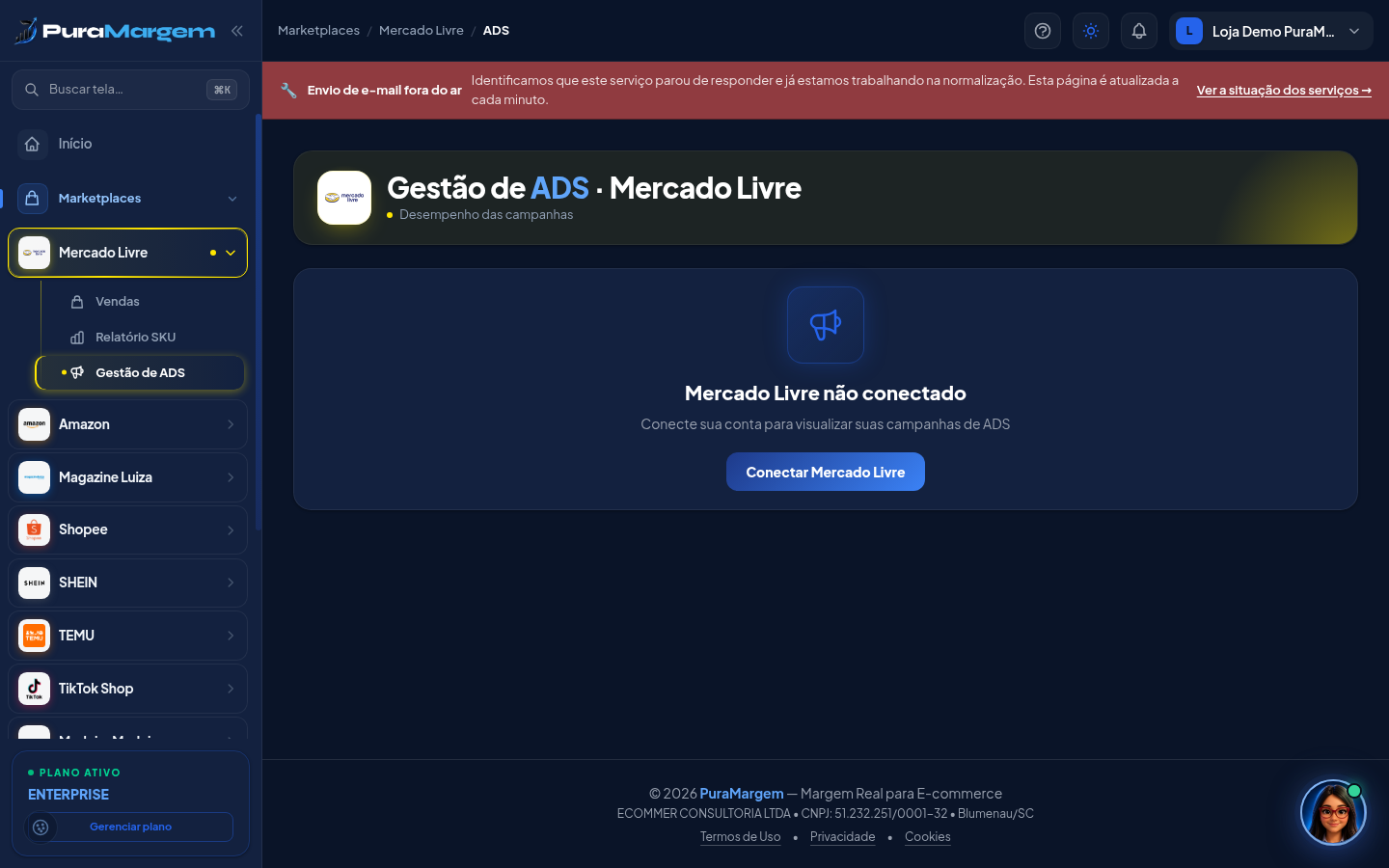 Gestão de ADS · Mercado Livre