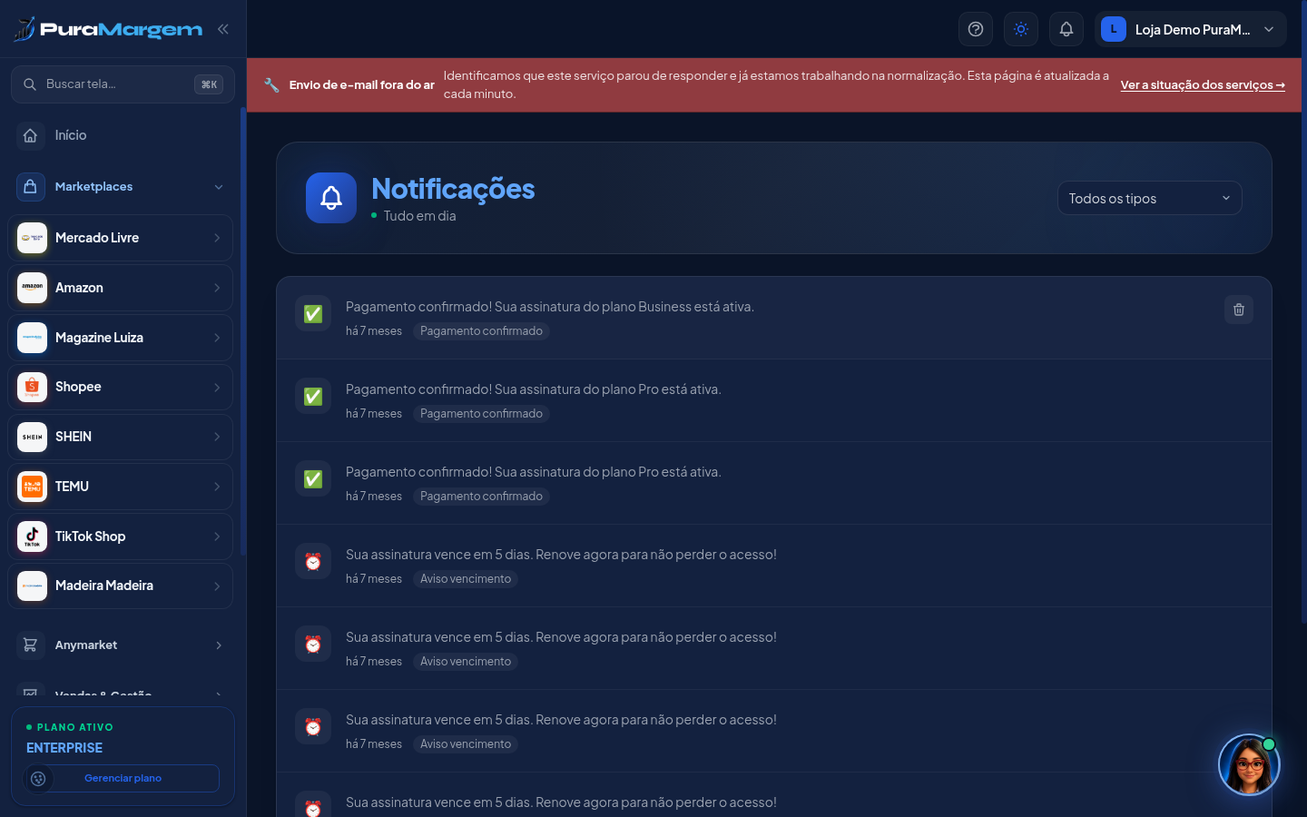 Notificações