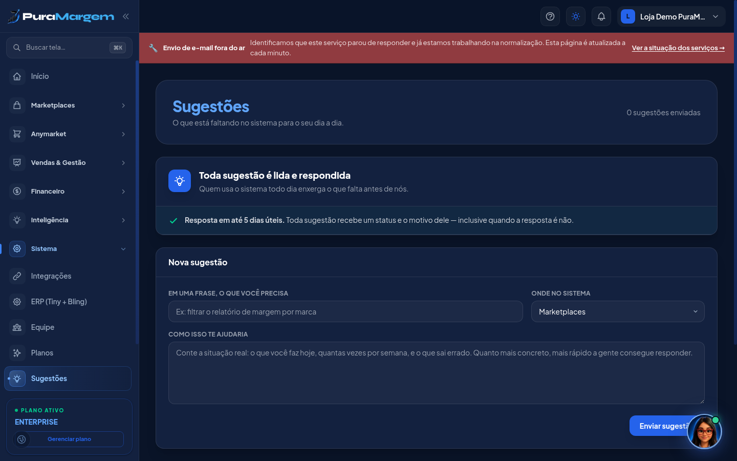 Sugestões